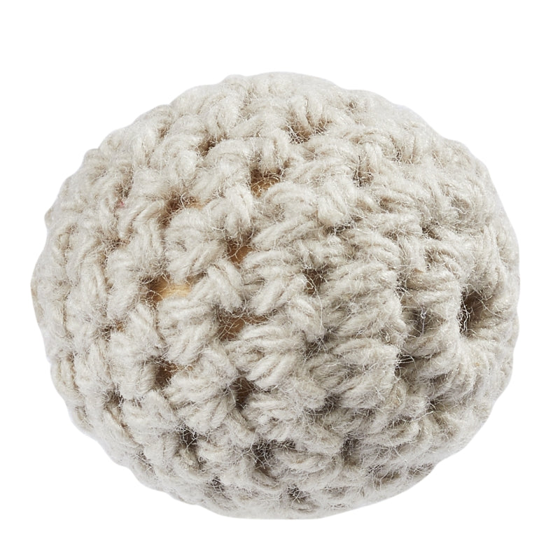 Häkelperle aus Holz für Schnullerketten & Greiflinge | Sicher & Speichelfest | DIY Zubehör