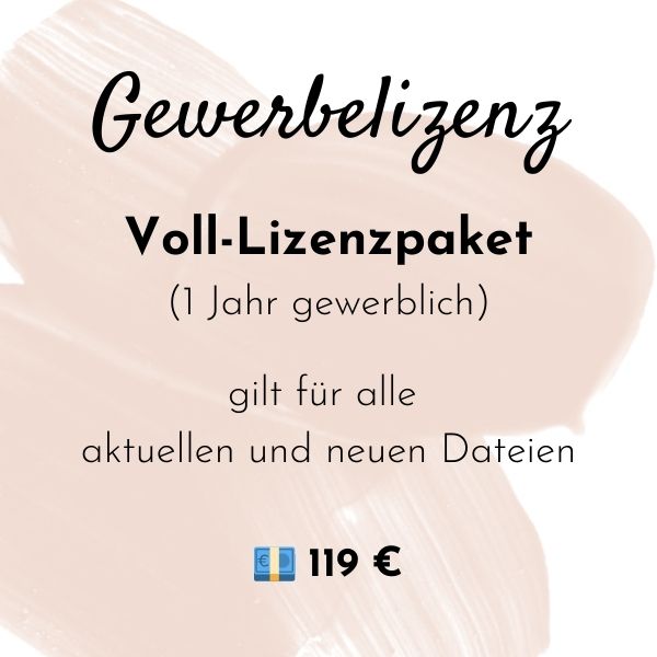 Gewerbelizenz für digitale Dateien (1 Jahr)