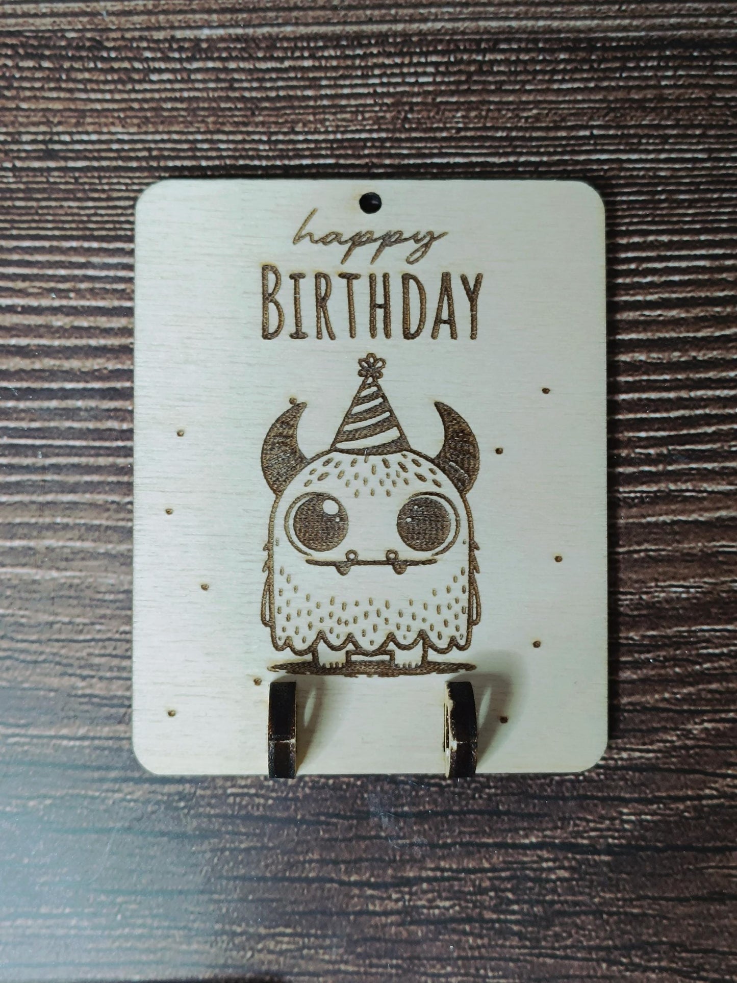 Personalisierter Holz Geldgeschenkanhänger mit Motiven – Nilpferd, Ente, Kuh, Monster, Roboter, Dino – Geschenkidee, Mitbringsel, Geburtstag