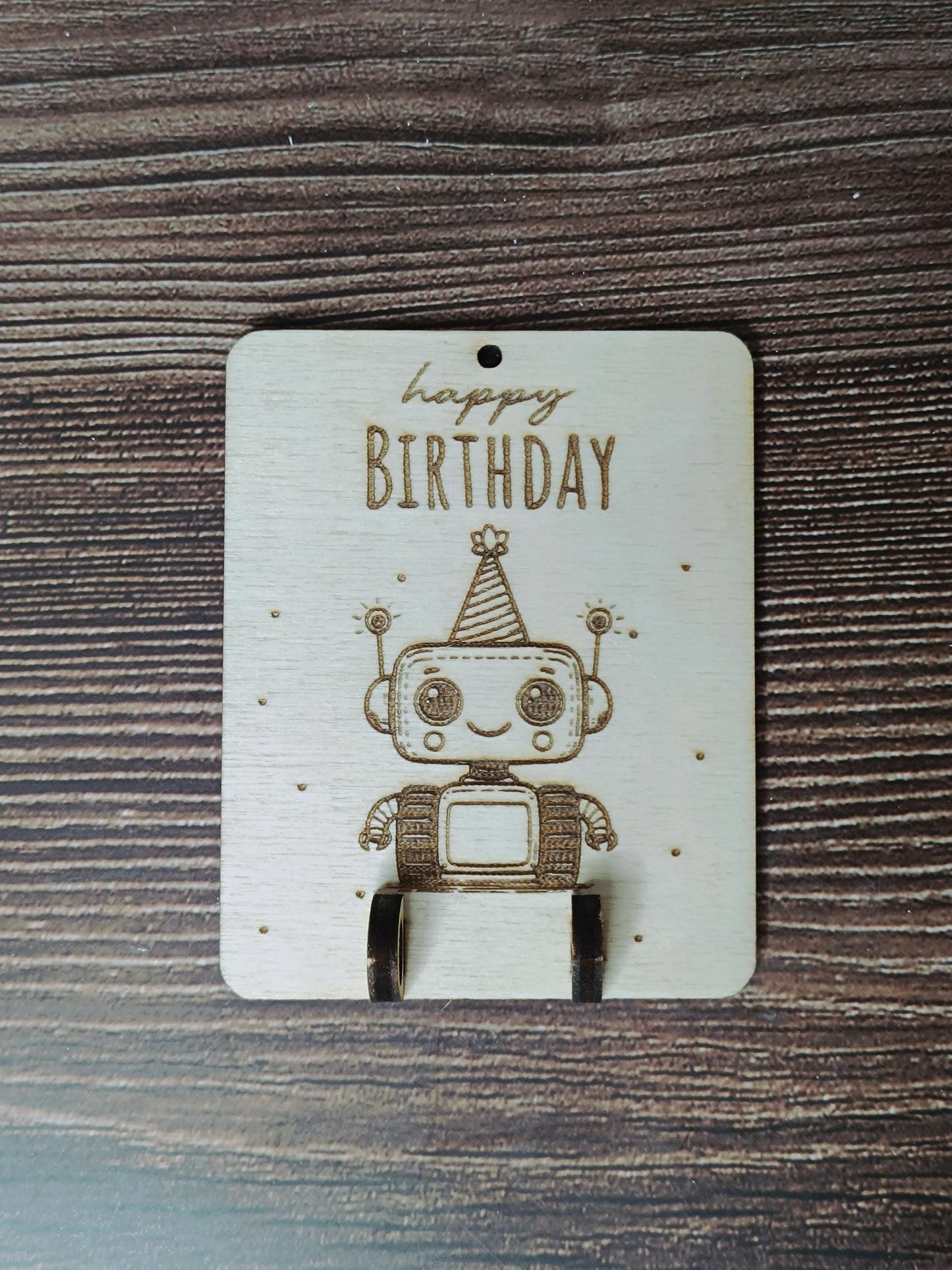 Personalisierter Holz Geldgeschenkanhänger mit Motiven – Nilpferd, Ente, Kuh, Monster, Roboter, Dino – Geschenkidee, Mitbringsel, Geburtstag