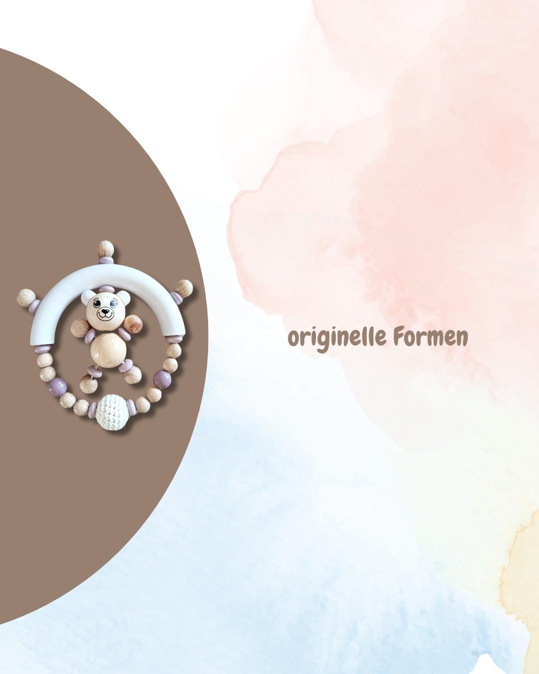 Schnullerketten-Set inkl. Greifling | personalisierbar mit Namen, Häkelperlen, Sterne, Herzen, zur Geburt, Babyparty, Taufe, Geburtsgeschenk