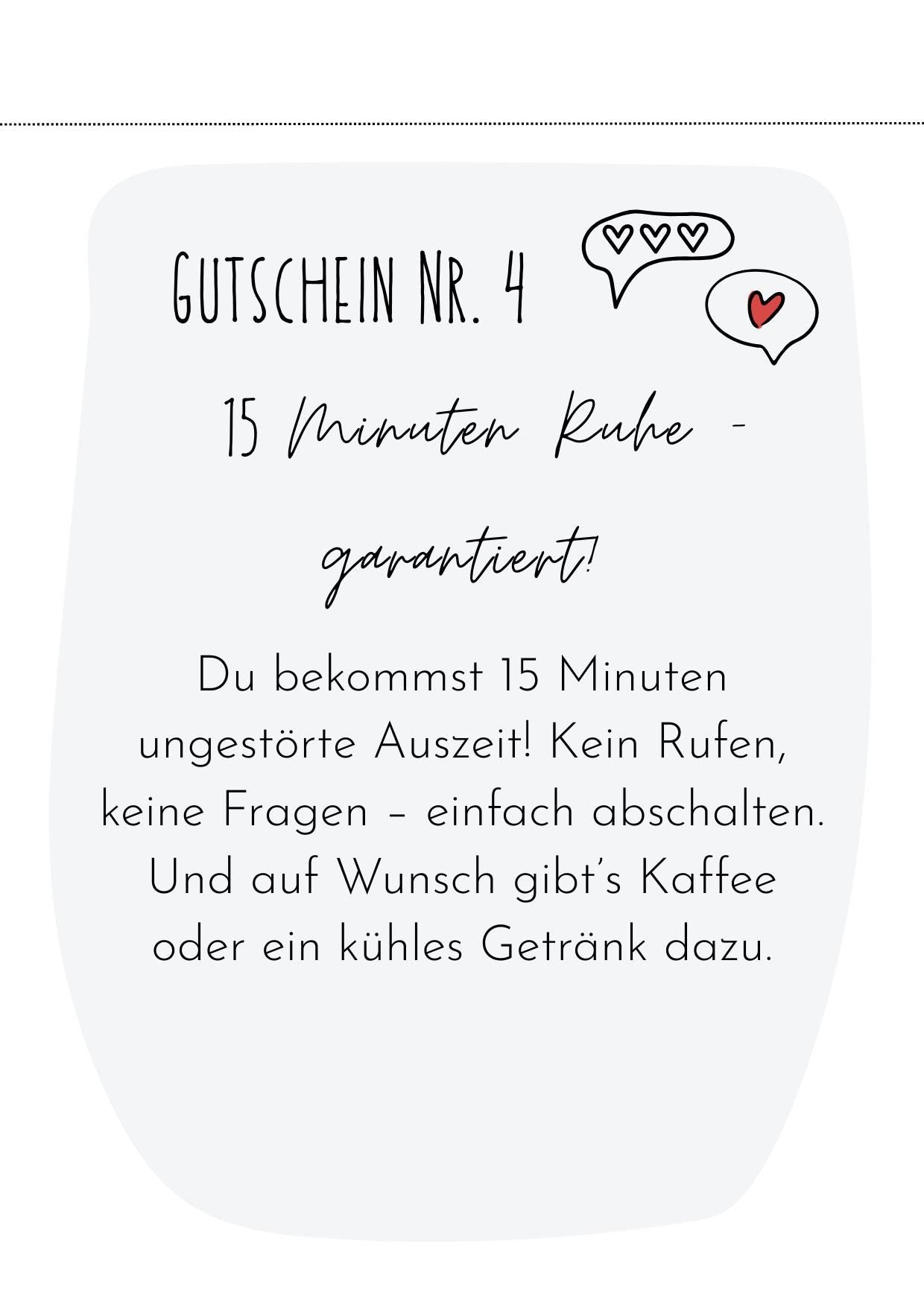 Vatertags-Gutscheinheft zum Ausdrucken | PDF | 5 liebevolle Gutscheine für Papa | DIY Geschenk | digital | Download | Last-Minute Idee