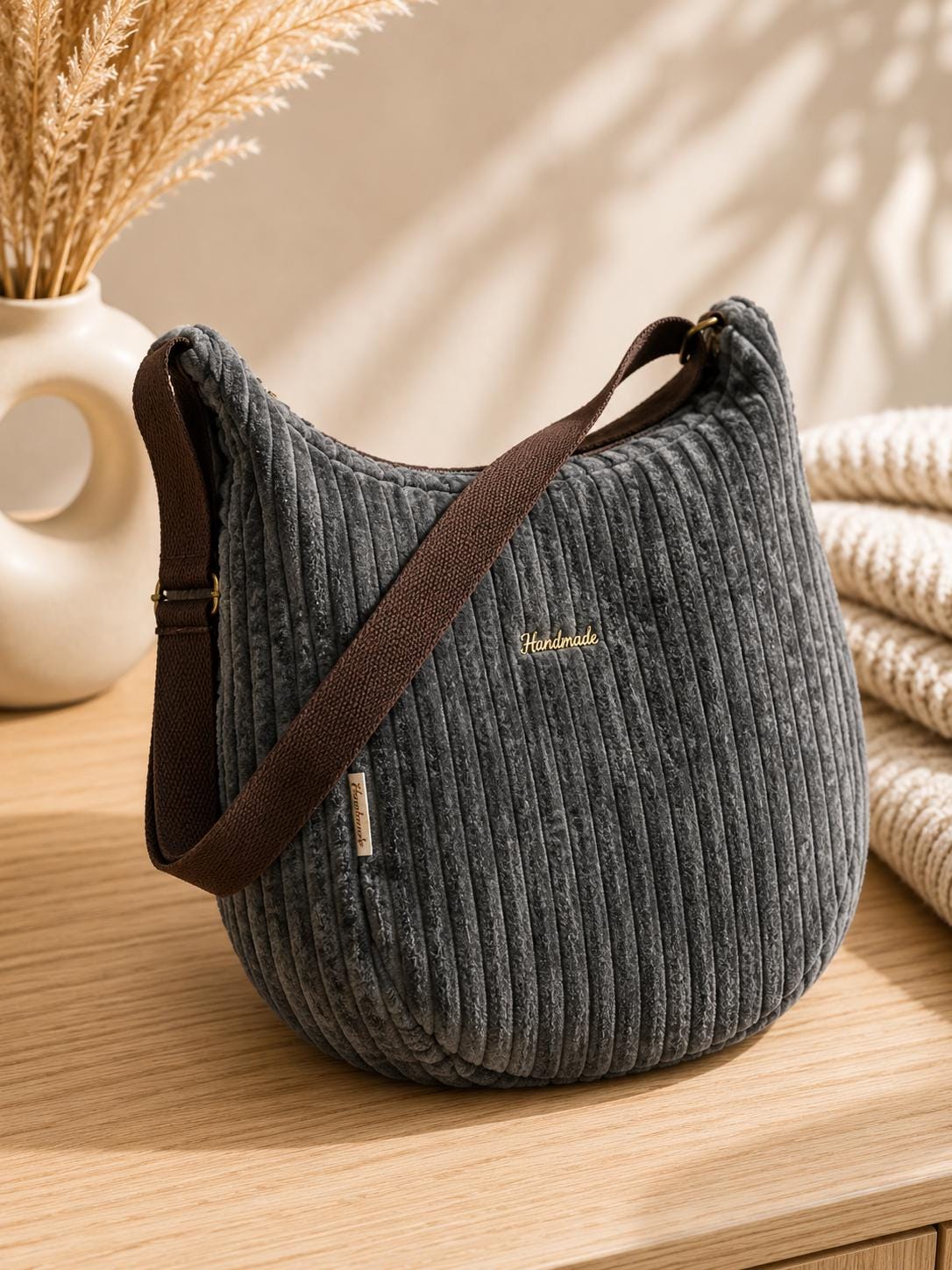 Shopper| Große Stofftasche mit Innenfach | Teddy Tasche Damen Leo Shopper Handmade | Kuschelige Sherpa Bag Beige Leopard | Umhängetasche