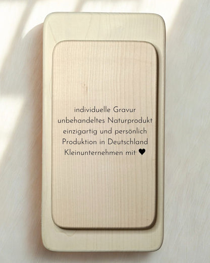 Frühstücksbrett aus Holz – personalisiertes Geschenk | Schneidebrett | Vesperbrett | Brotzeitbrett | Geschenkidee | Wichtelgeschenk