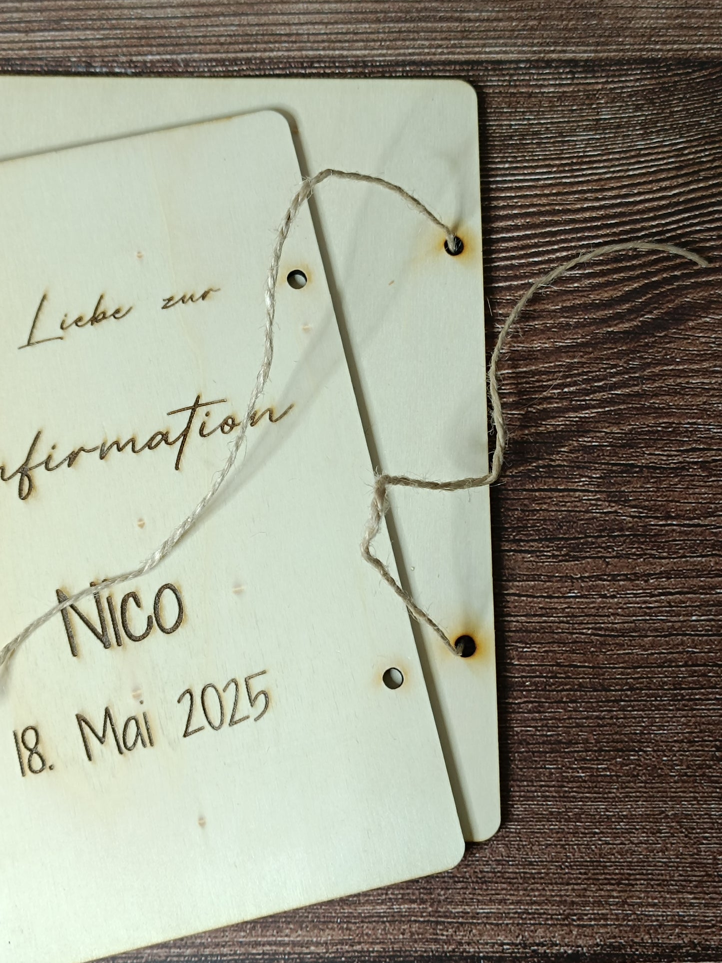 Personalisiertes Geldgeschenk aus Holz mit Gravur – zur Konfirmation, Taufe, Hochzeit oder Trauer – Kreuzform mit Geldfach – versch. Größen