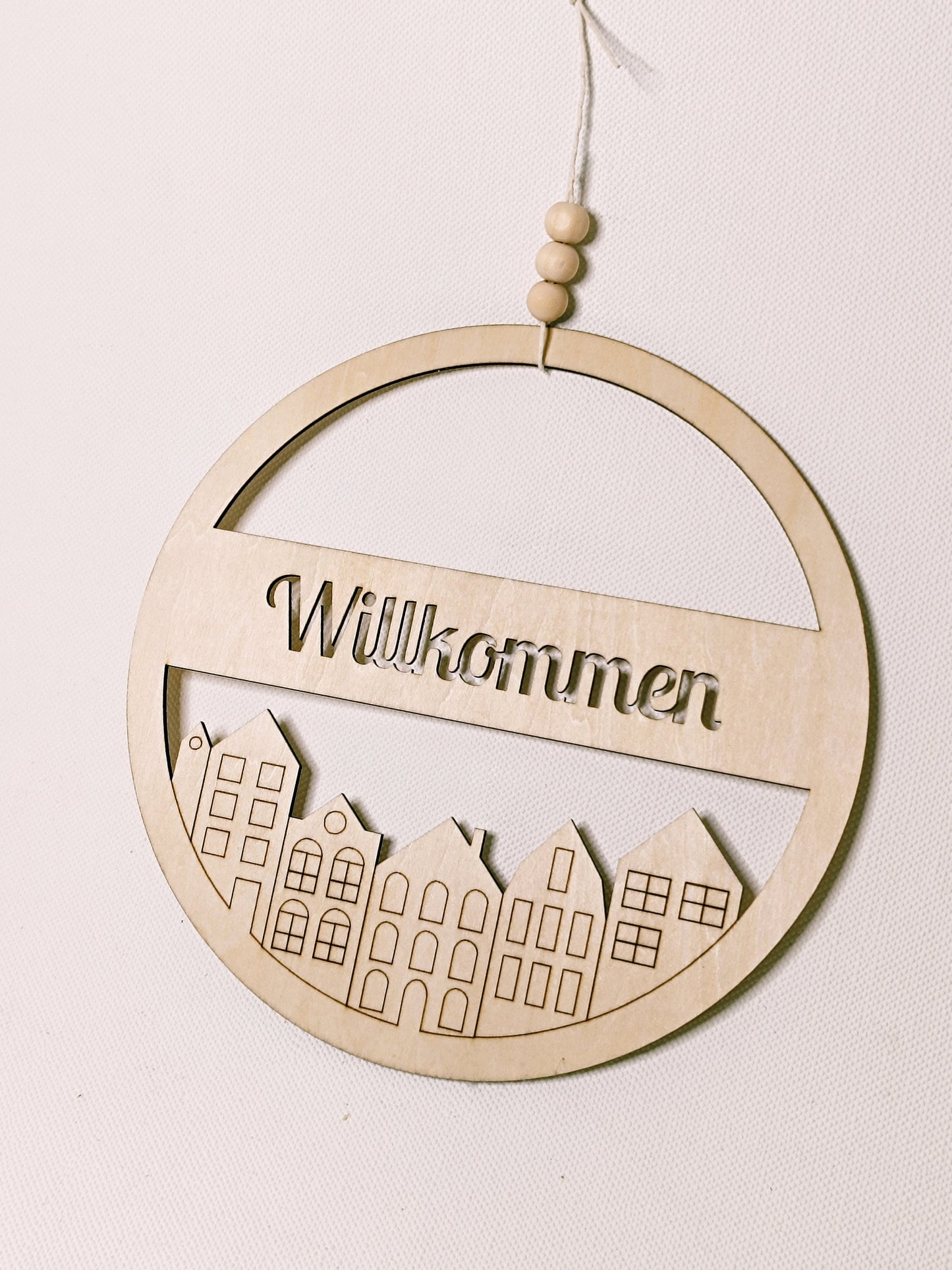 Willkommen-Türkranz / Türschild digital Download – .svg, .jpg, .dxf, .png Datei für Laser, Plotter, CNC, Kinderzimmer Deko & DIY Tiermotiv