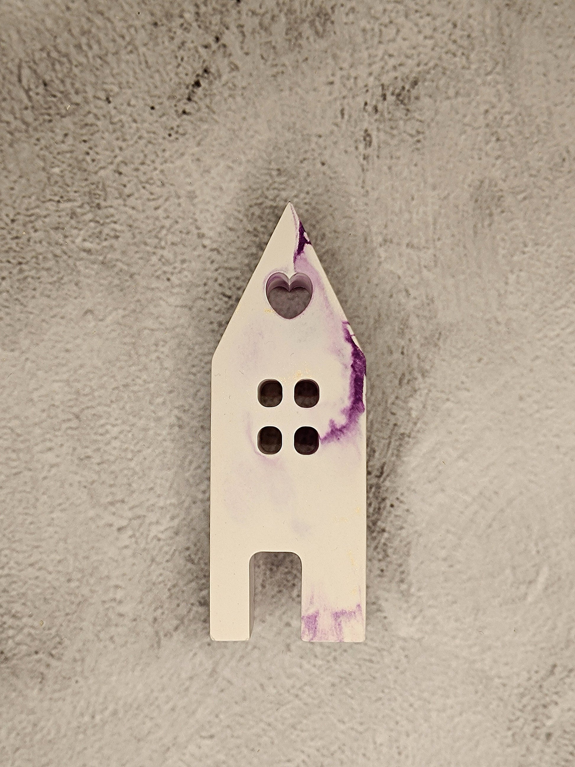 handgemachte Gips-Häuschen / Lichterhäuschen &quot;Kamon&quot; zur Deko, zum Einzug / Richtfest, oder als Geschenk / Geschenkidee