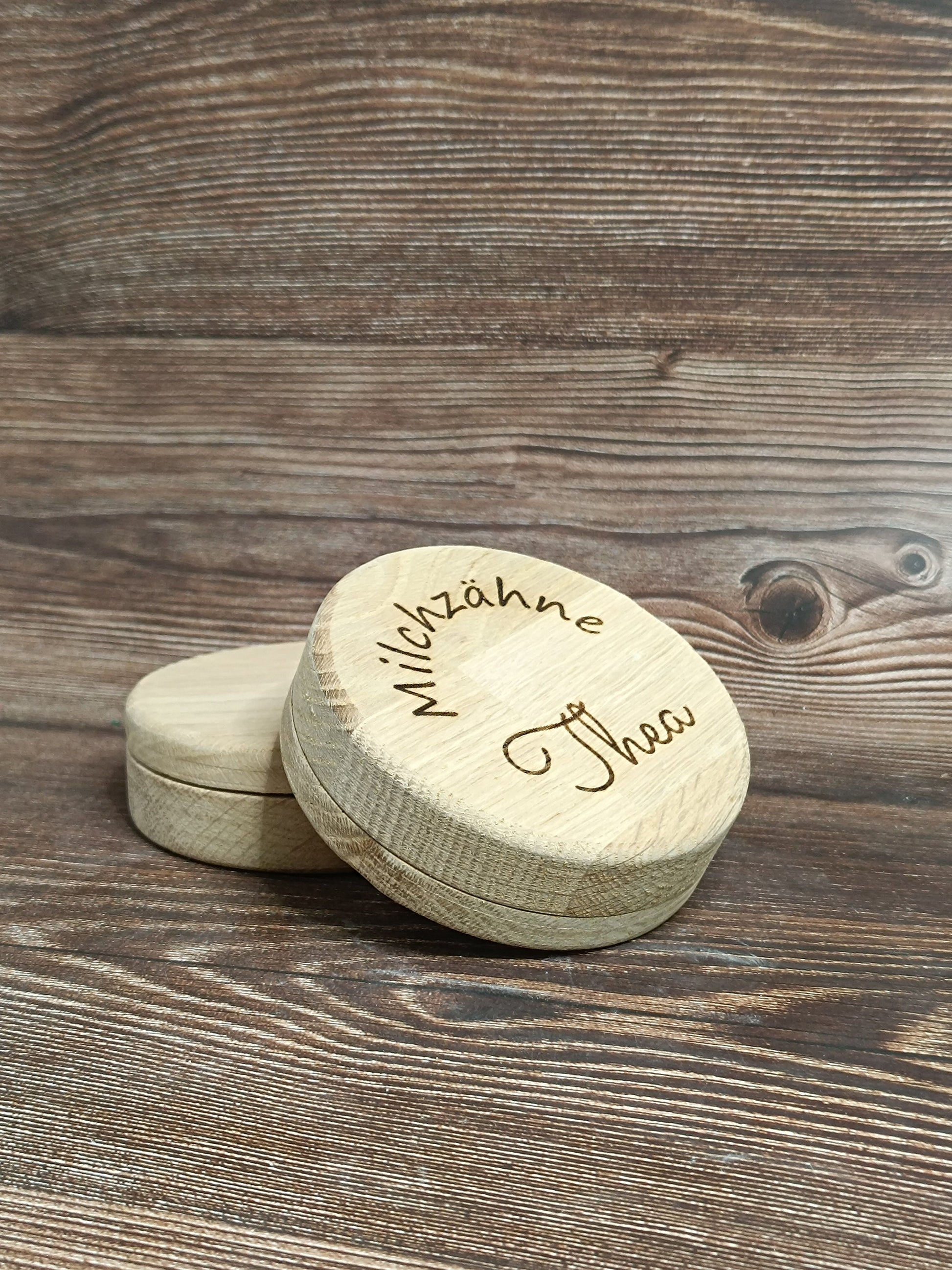 Milchzahnbox mit Türschild für die Zahnfee, personalisierter Name, Aufbewahrung für Milchzähne, als Geschenk zur Einschulung, Geburtstag