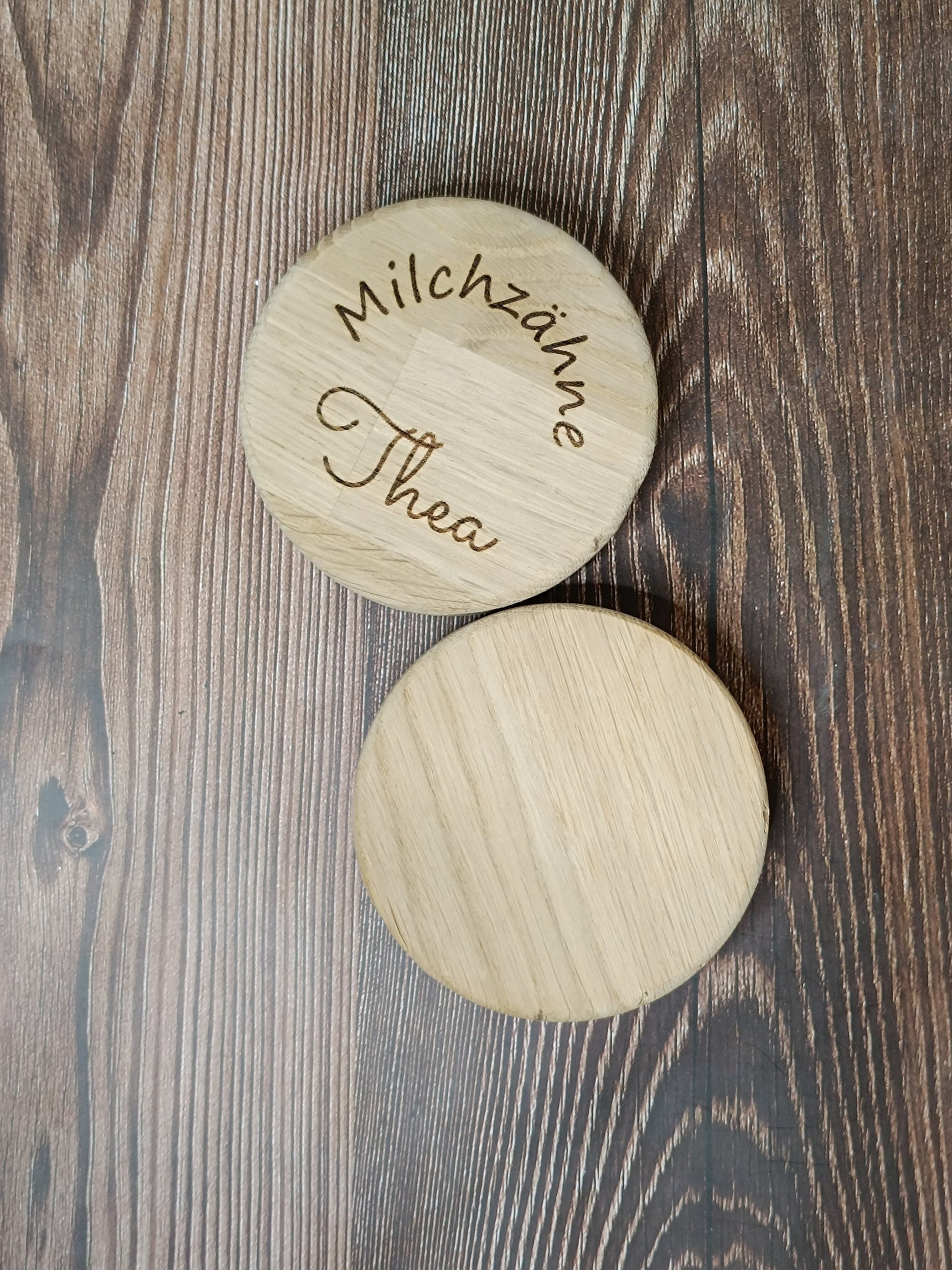 Milchzahnbox mit Türschild für die Zahnfee, personalisierter Name, Aufbewahrung für Milchzähne, als Geschenk zur Einschulung, Geburtstag