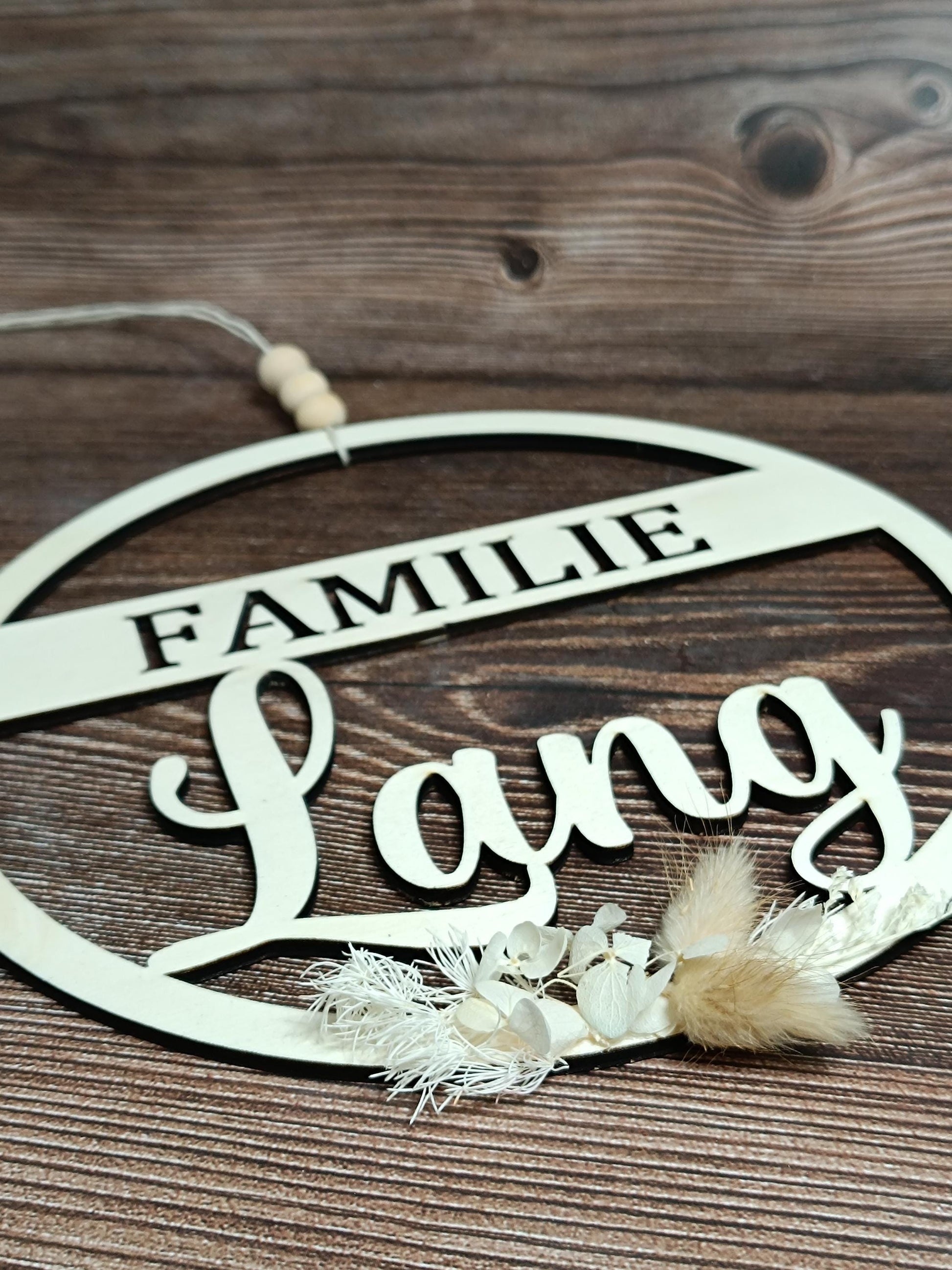 Familie Türkranz / Türschild digital Download – .svg, .jpg, .dxf, .png Datei für Laser, Plotter, CNC, Kinderzimmer Deko & DIY Tiermotiv