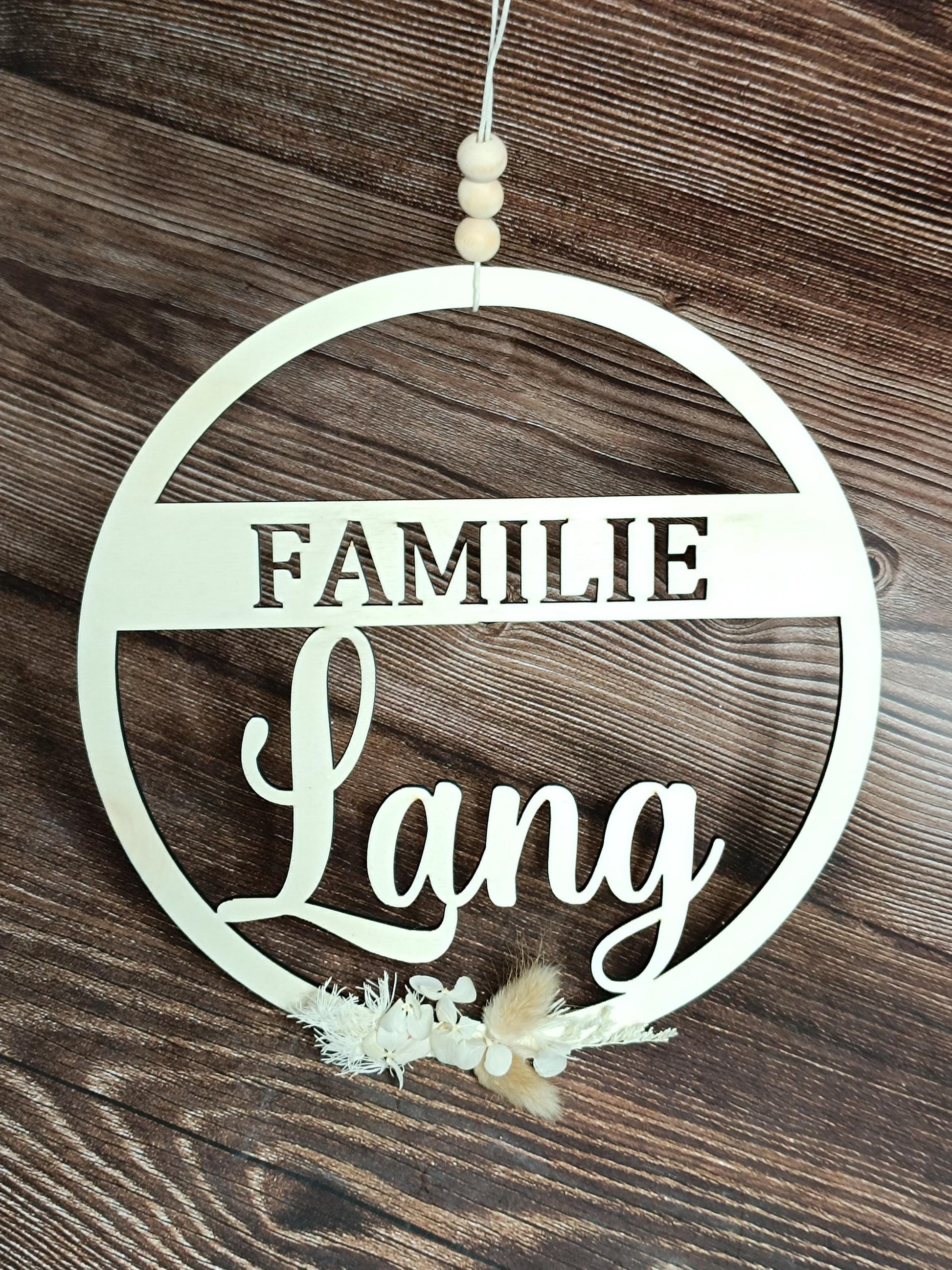 Familie Türkranz / Türschild digital Download – .svg, .jpg, .dxf, .png Datei für Laser, Plotter, CNC, Kinderzimmer Deko & DIY Tiermotiv