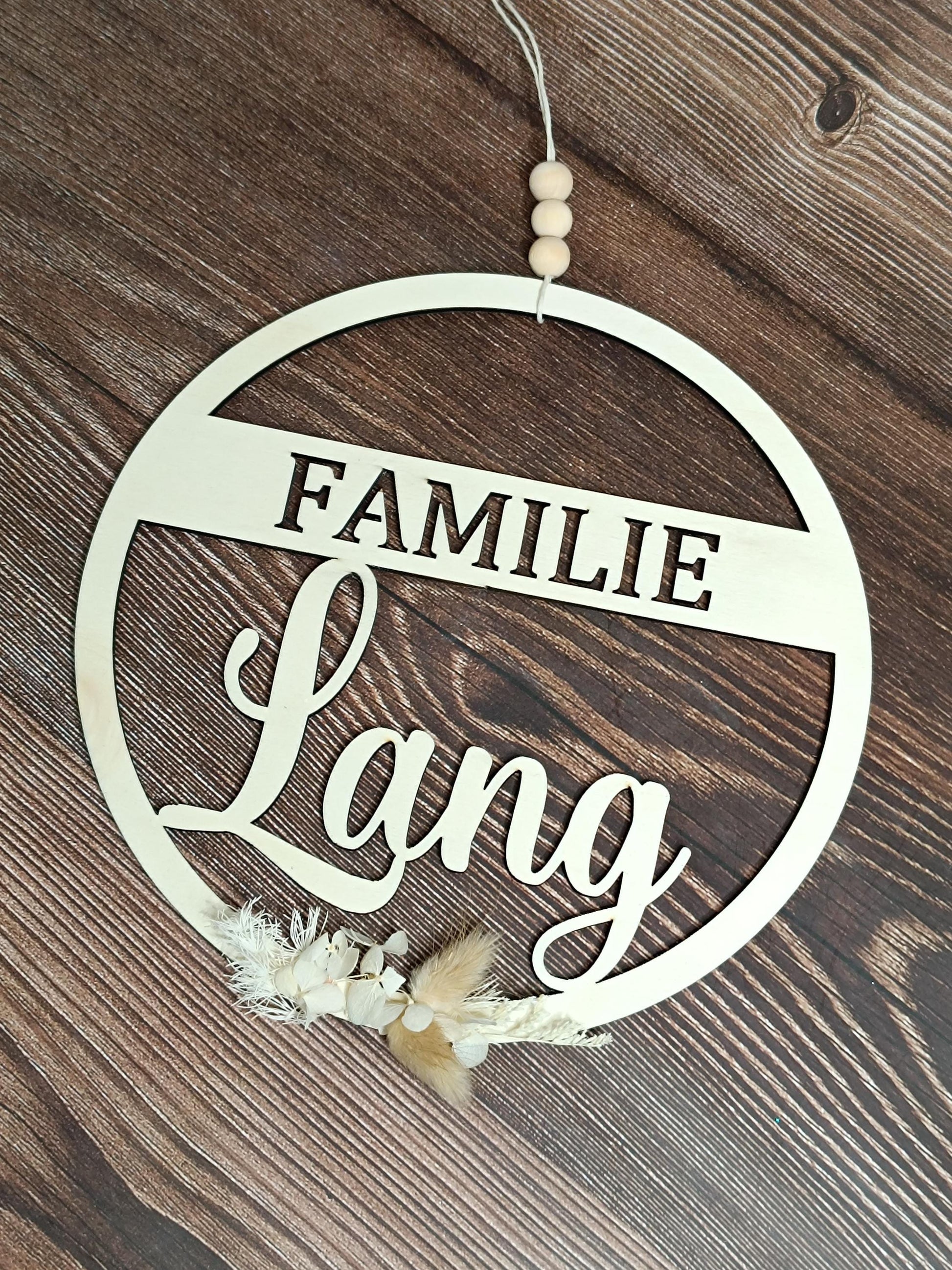 Familie Türkranz / Türschild digital Download – .svg, .jpg, .dxf, .png Datei für Laser, Plotter, CNC, Kinderzimmer Deko & DIY Tiermotiv