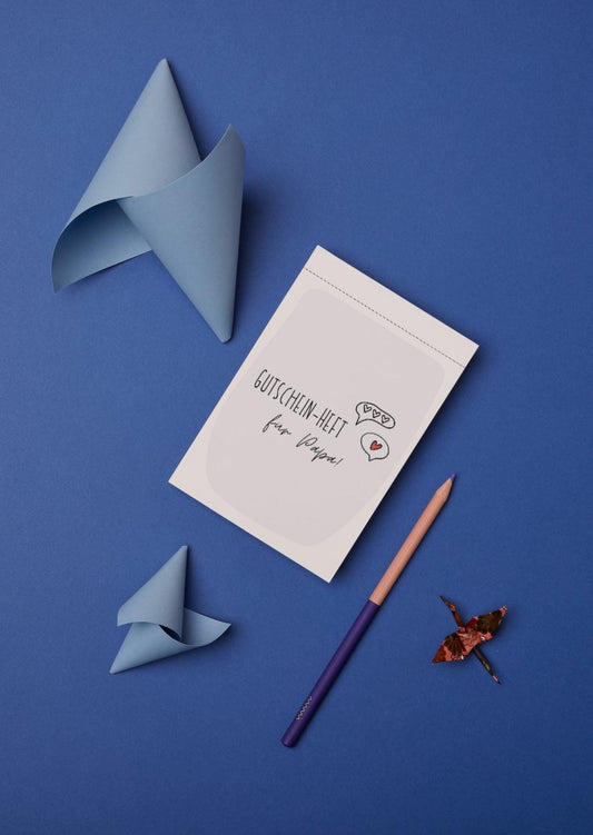 Vatertags-Gutscheinheft zum Ausdrucken | PDF | 5 liebevolle Gutscheine für Papa | DIY Geschenk | digital | Download | Last-Minute Idee