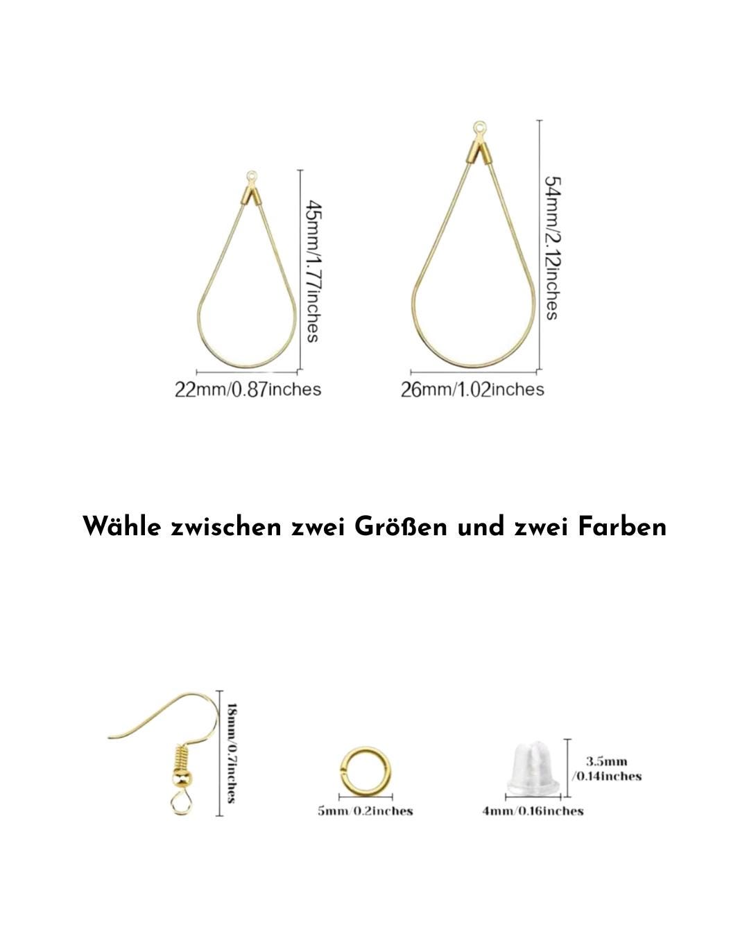 Handgemachte Perlenohrringe in Tropfenform | Boho Ohrringe mit Perlen & Anhängern | Sommer Schmuck Geschenkidee Urlaub | Bohemian Ohrringe