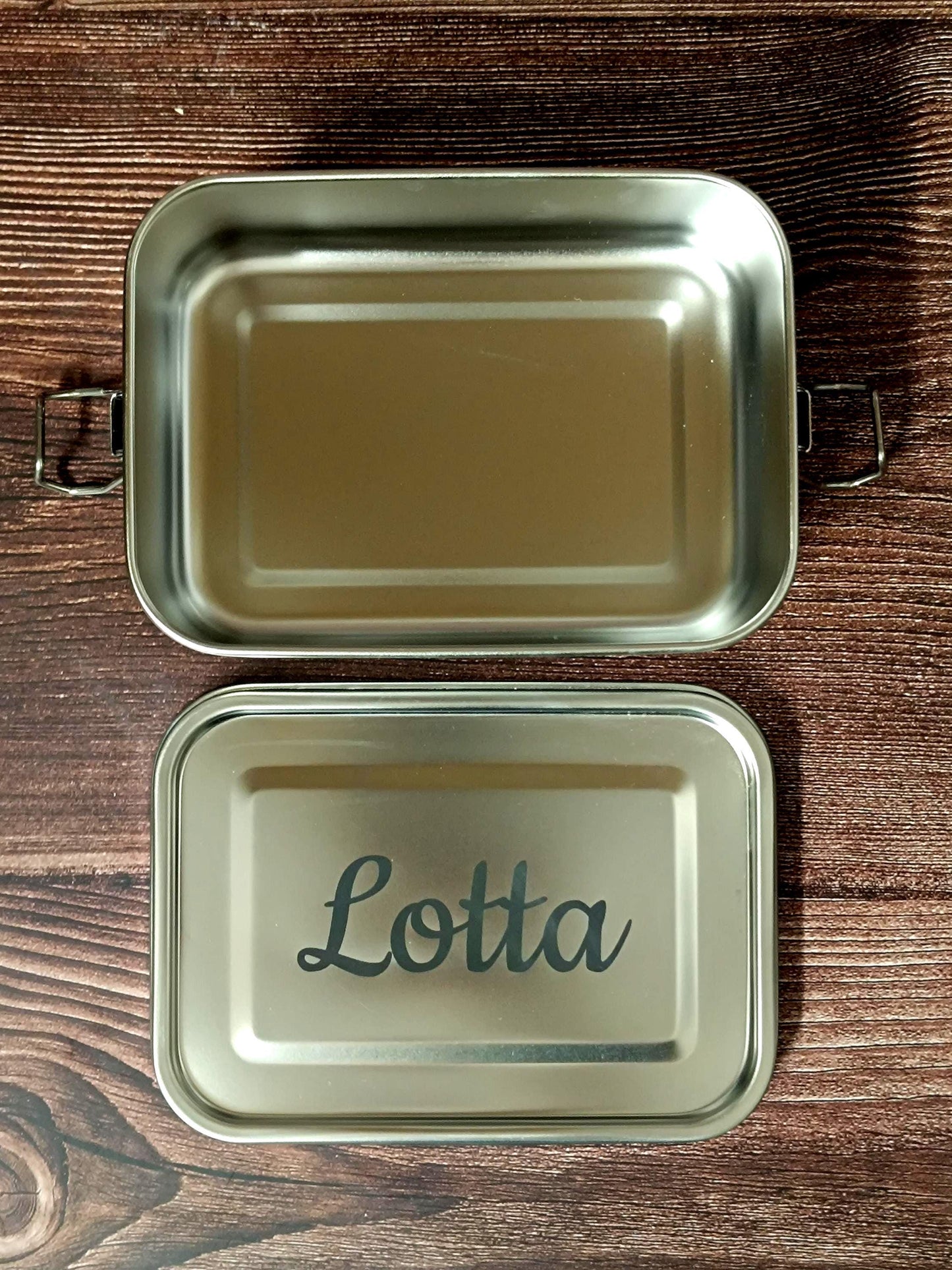 personalisierte Brotdose aus Edelstahl | Lunchbox mit Namen | Kita & Schule | nachhaltige Vesperdose | Geschenk für Kinder | Vesperbox