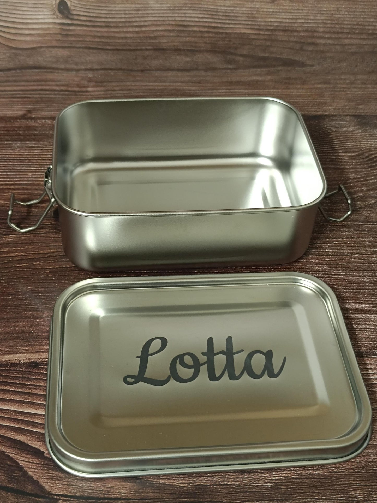 personalisierte Brotdose aus Edelstahl | Lunchbox mit Namen | Kita & Schule | nachhaltige Vesperdose | Geschenk für Kinder | Vesperbox