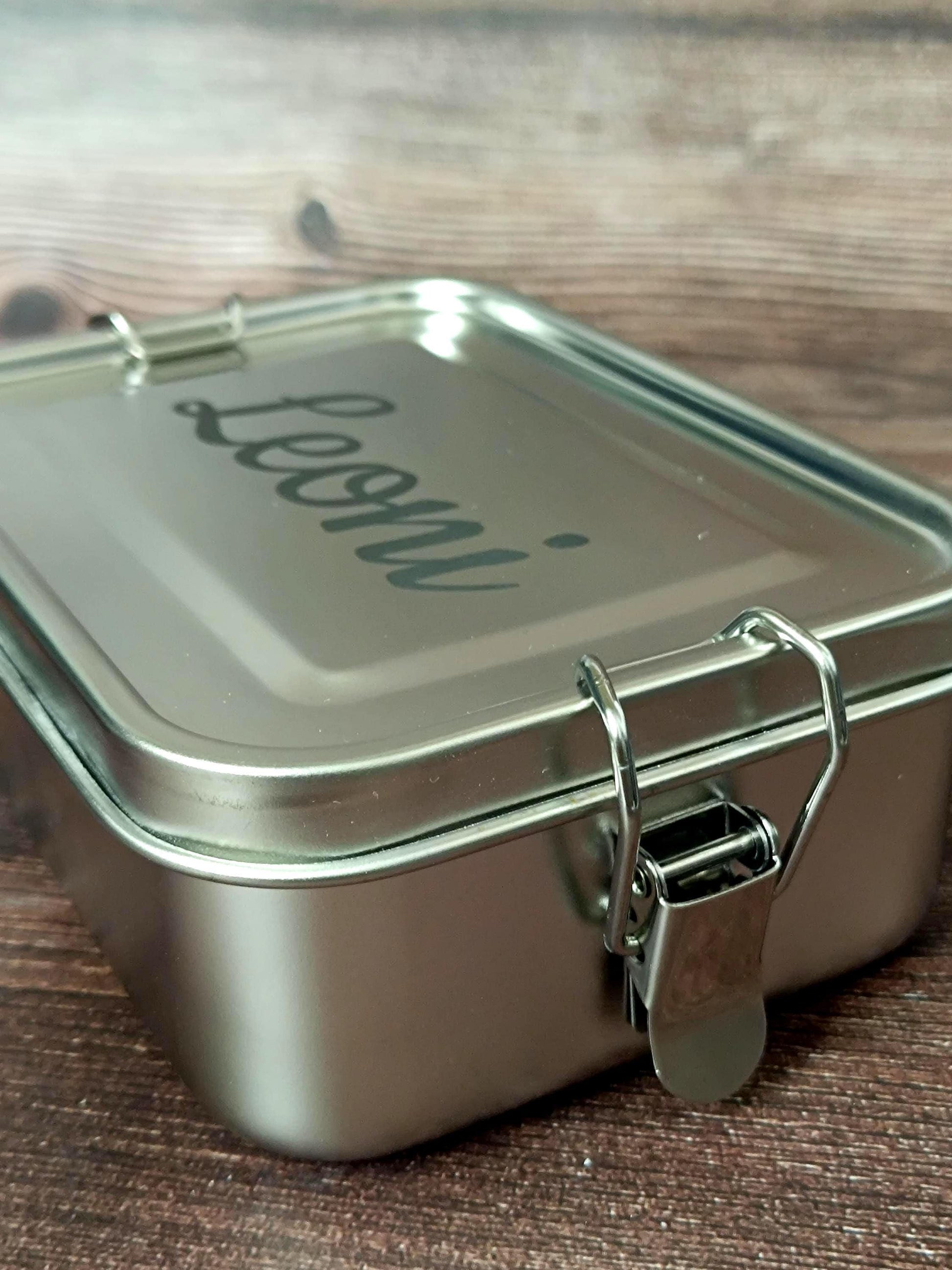 personalisierte Brotdose aus Edelstahl | Lunchbox mit Namen | Kita & Schule | nachhaltige Vesperdose | Geschenk für Kinder | Vesperbox