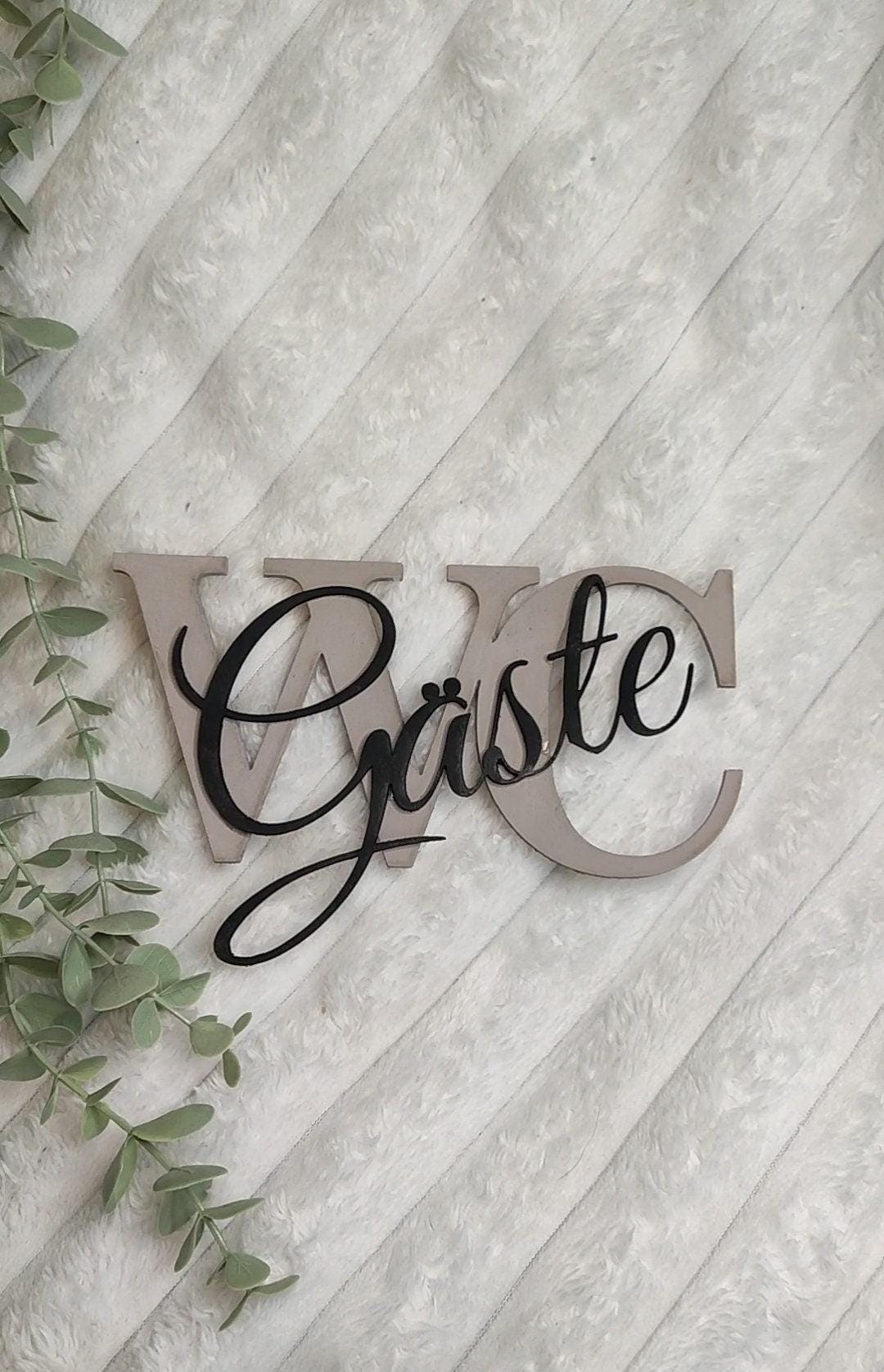 Türschild "Klodett" für das Gäste-WC, in verschiedenen Farben erhältlich