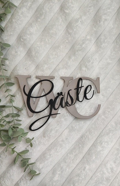 Türschild "Klodett" für das Gäste-WC, in verschiedenen Farben erhältlich