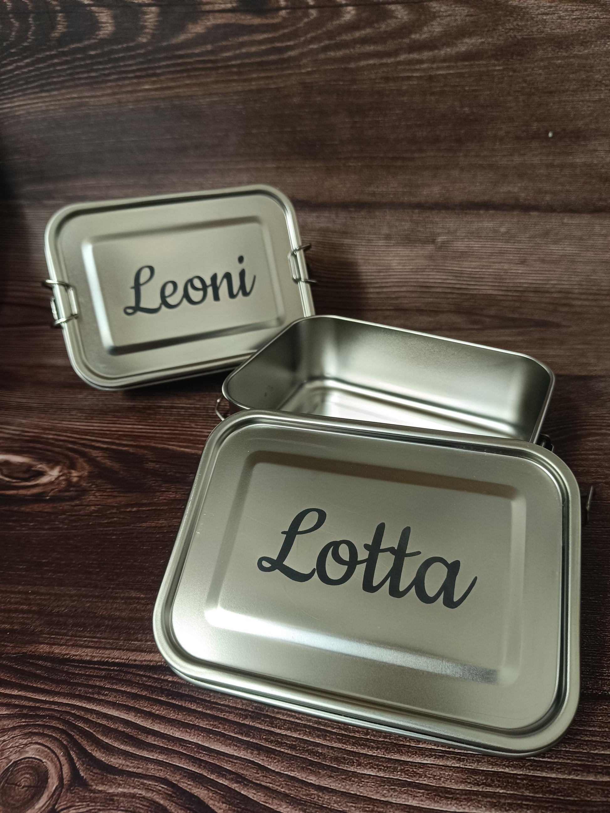 personalisierte Brotdose aus Edelstahl | Lunchbox mit Namen | Kita & Schule | nachhaltige Vesperdose | Geschenk für Kinder | Vesperbox