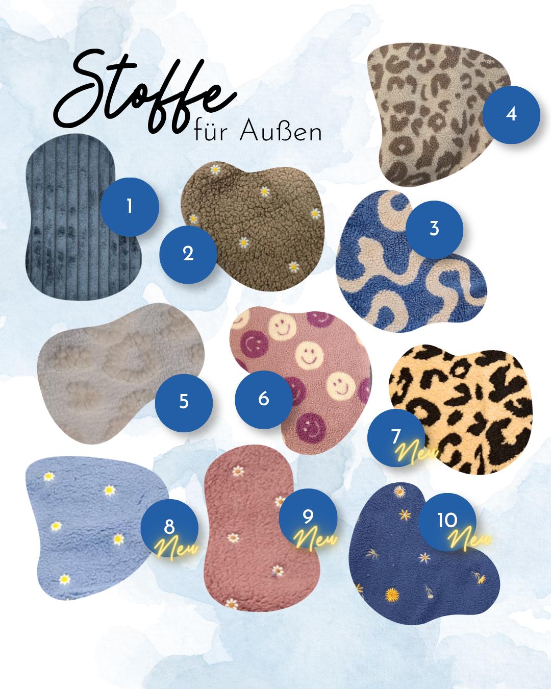 Teddybag | Große Stofftasche mit Innenfach | Teddy Tasche Damen Leo Shopper Handmade | Kuschelige Sherpa Bag Beige Leopard | Umhängetasche