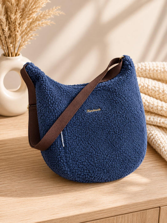 Shopper| Große Stofftasche mit Innenfach | Teddy Tasche Damen Leo Shopper Handmade | Kuschelige Sherpa Bag Beige Leopard | Umhängetasche