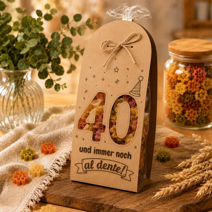 Nudelgeschenk mit Wunschmotiv & Spruch | Kleine Aufmerksamkeit | Geburtstag |Geburtstagsgeschenk | Lustiges Pasta Geschenk | Mitbringsel