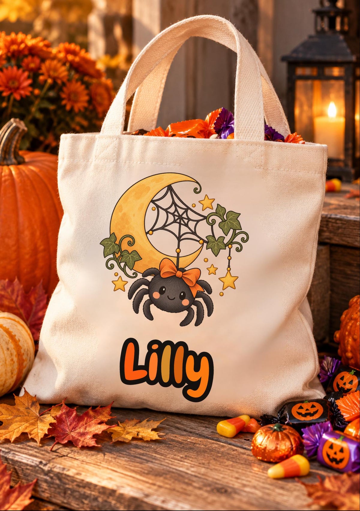 Personalisierte Halloween Tasche Kinder mit Name | Süßes oder Saures / Trick or Treat Beutel | kleine Baumwolltasche Wunschmotiv