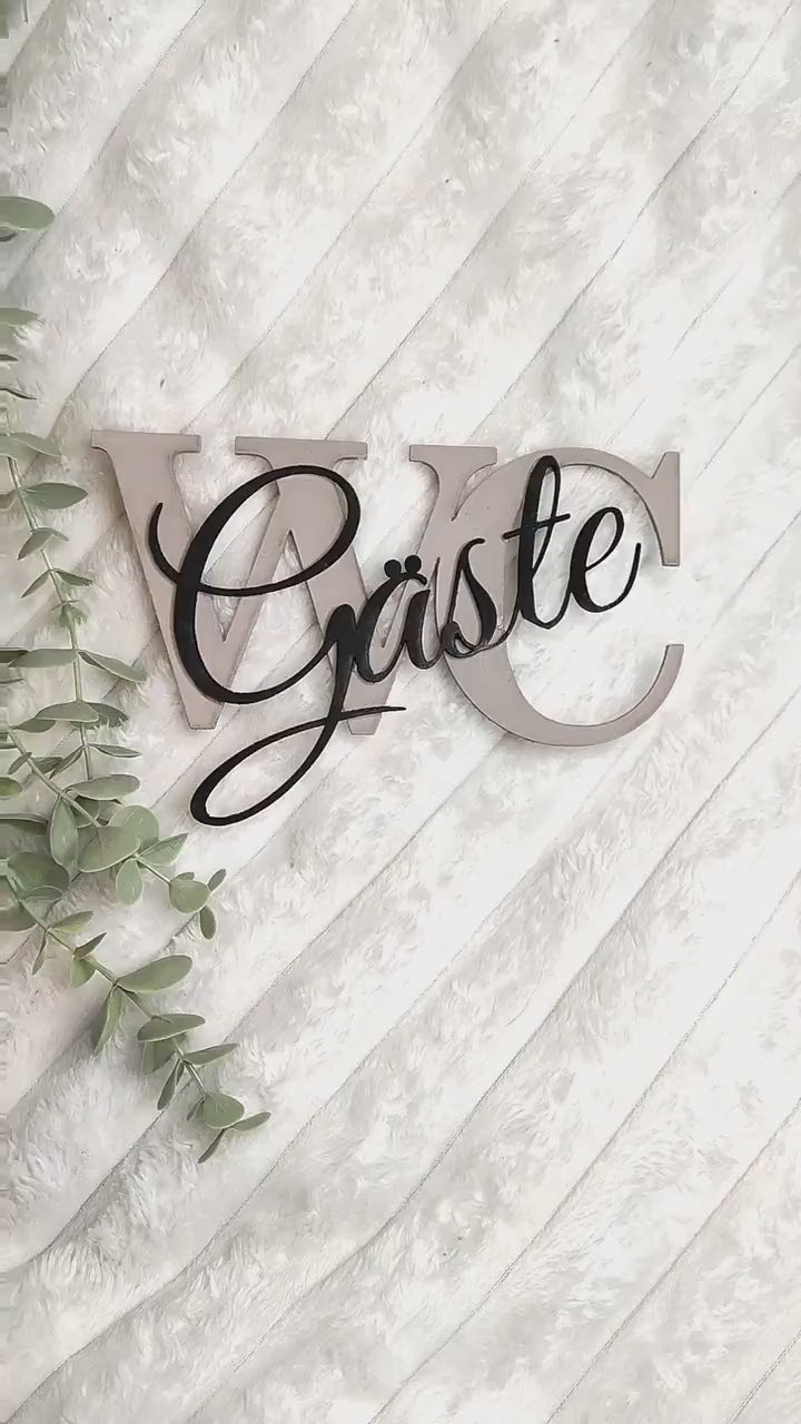 Türschild "Klodett" für das Gäste-WC, in verschiedenen Farben erhältlich